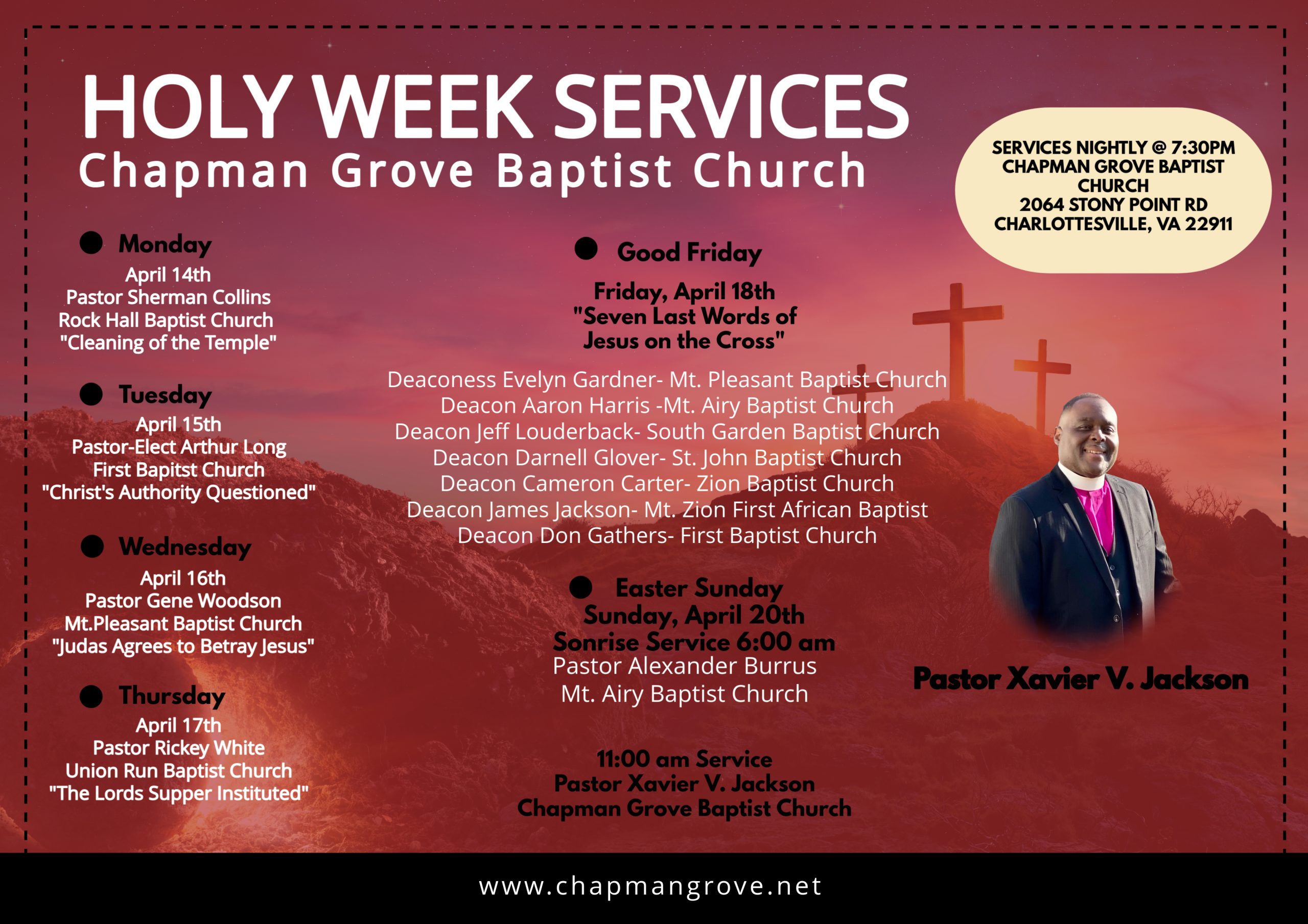 Holy Week Services Schedule Template (4) Holy Week Services Schedule Template (4)